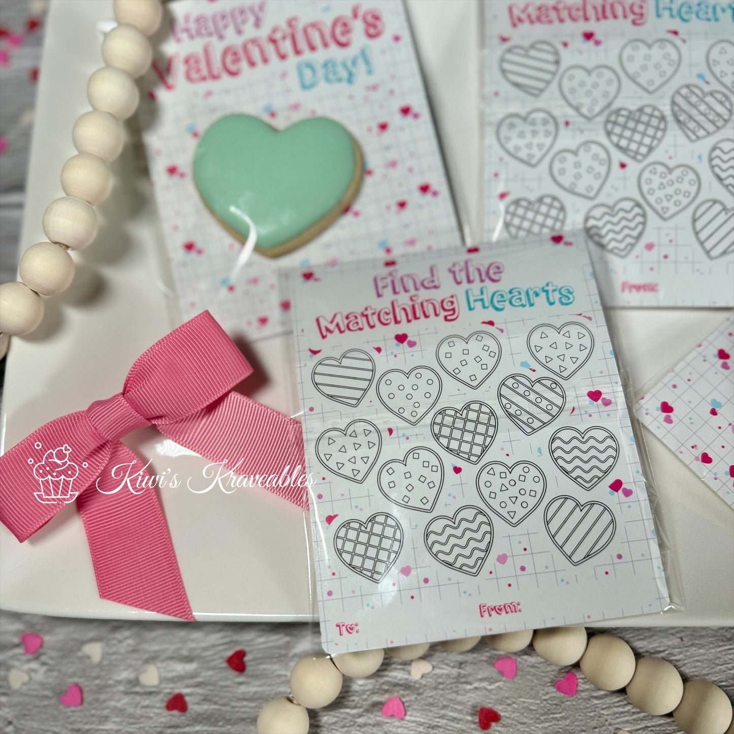 Mini Valentine Cookie Card